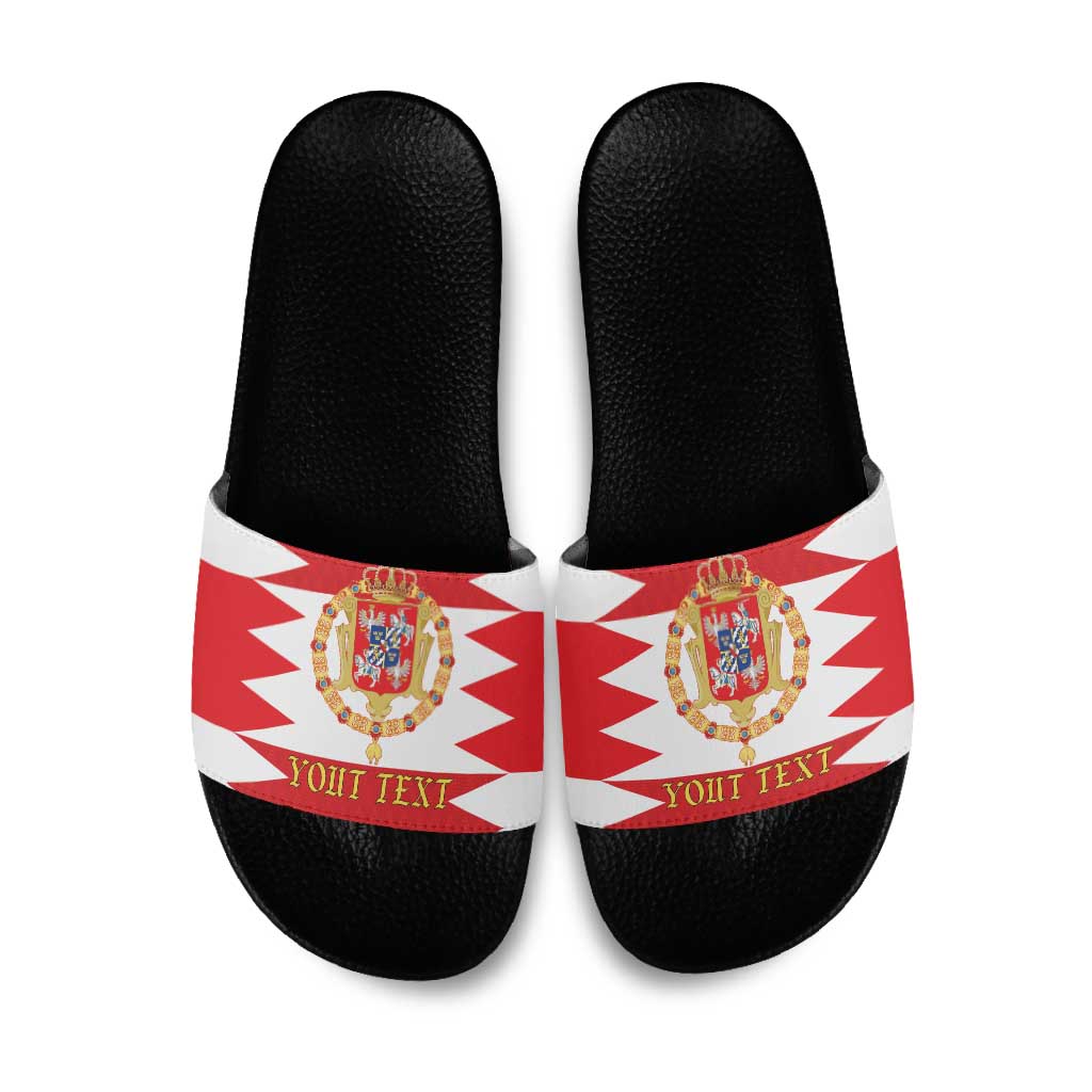 Personalized Polish-Lithuanian Commonwealth Slide Sandals Royal Coat Of Arms Style