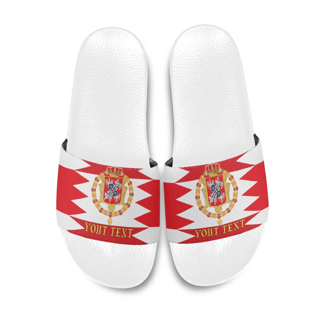 Personalized Polish-Lithuanian Commonwealth Slide Sandals Royal Coat Of Arms Style