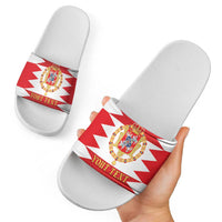 Personalized Polish-Lithuanian Commonwealth Slide Sandals Royal Coat Of Arms Style