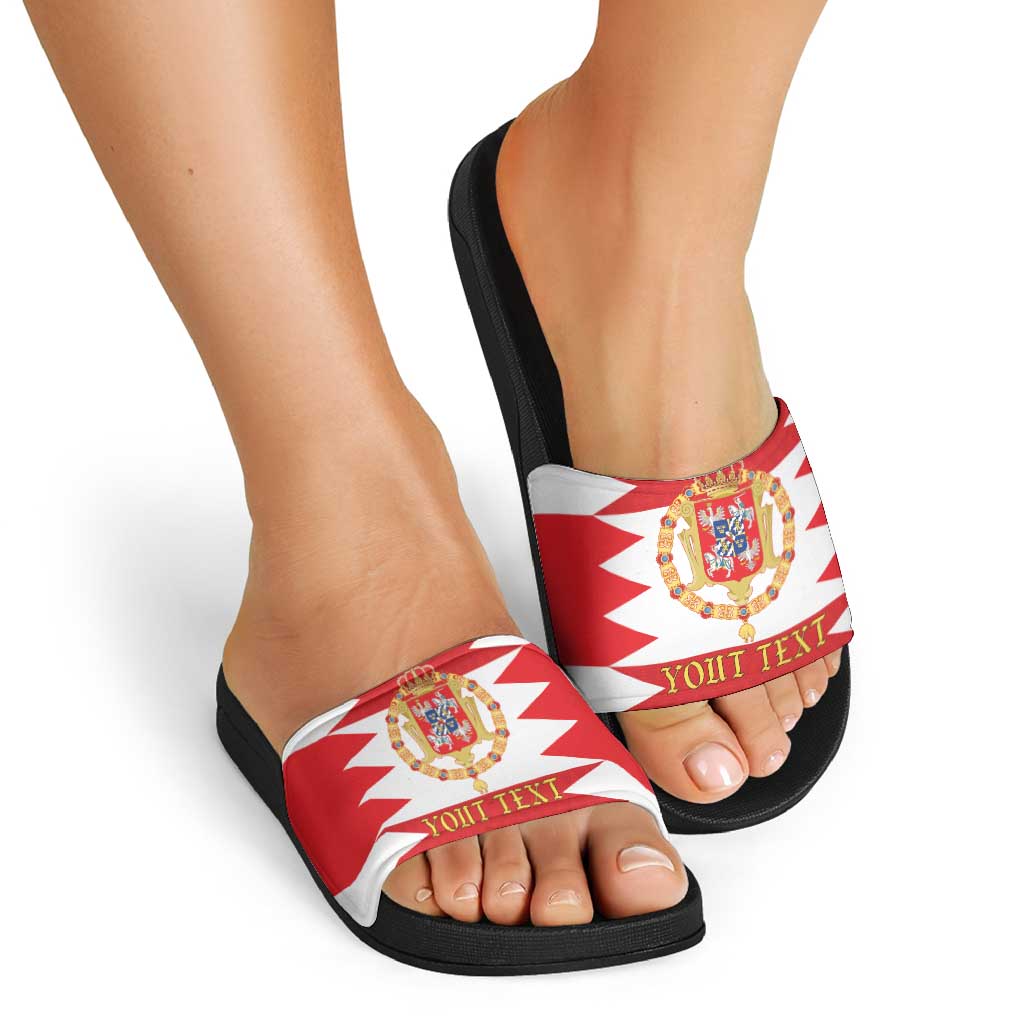 Personalized Polish-Lithuanian Commonwealth Slide Sandals Royal Coat Of Arms Style