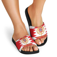 Personalized Polish-Lithuanian Commonwealth Slide Sandals Royal Coat Of Arms Style
