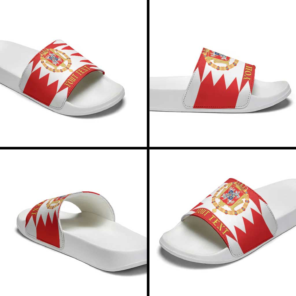 Personalized Polish-Lithuanian Commonwealth Slide Sandals Royal Coat Of Arms Style