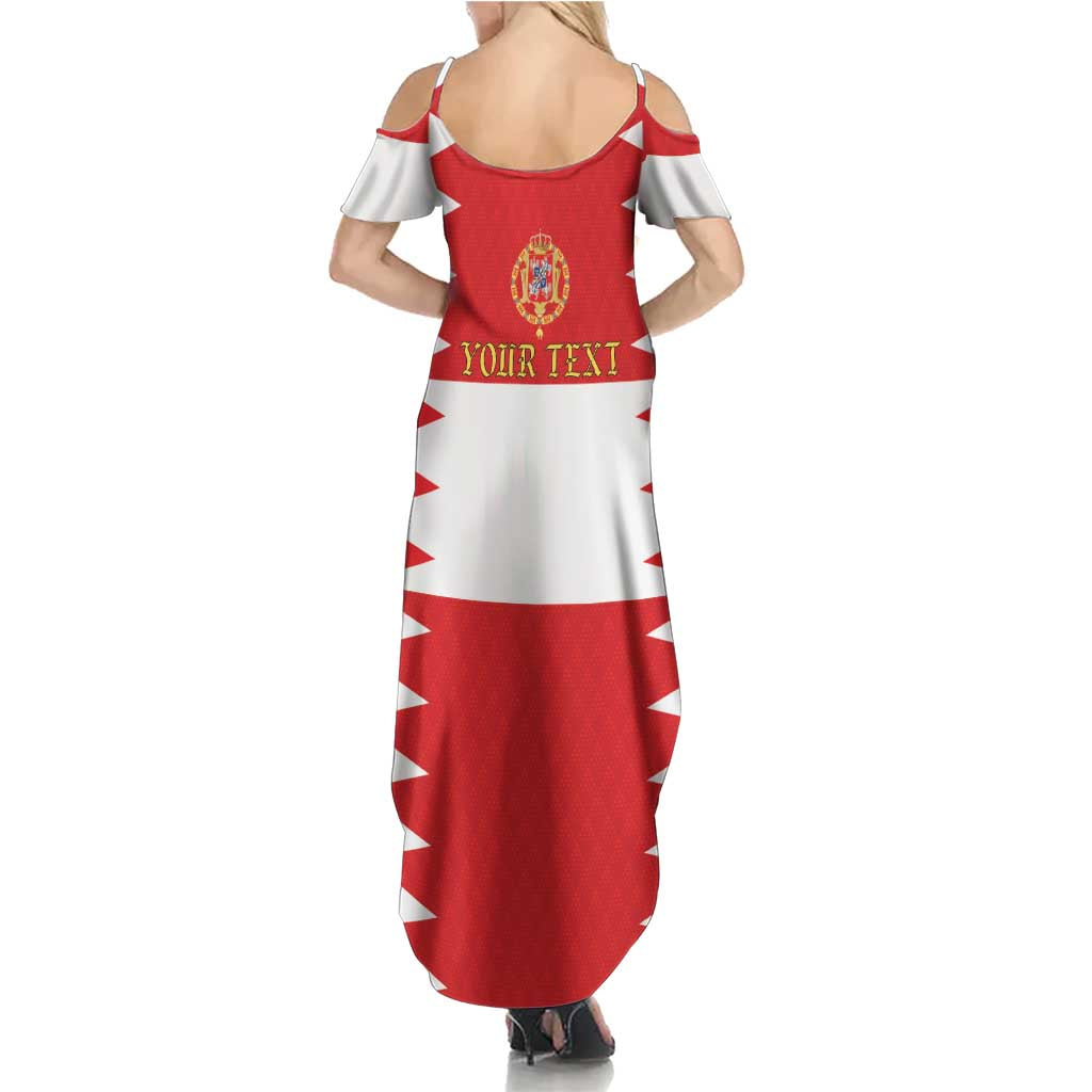 Personalized Polish-Lithuanian Commonwealth Summer Maxi Dress Royal Coat Of Arms Style