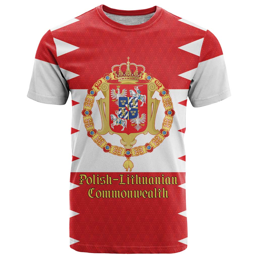 Personalized Polish-Lithuanian Commonwealth T Shirt Royal Coat Of Arms Style