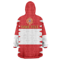 Personalized Polish-Lithuanian Commonwealth Wearable Blanket Hoodie Royal Coat Of Arms Style