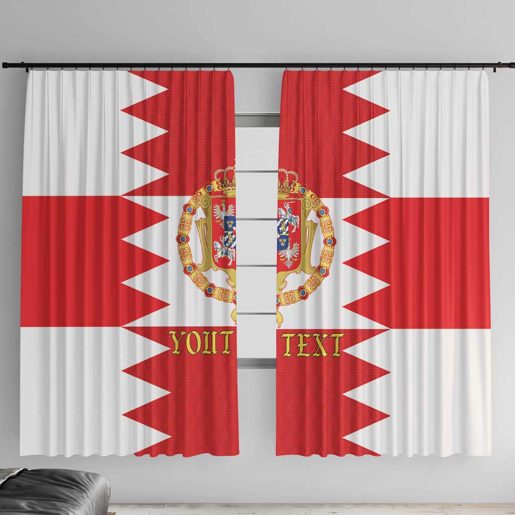 Personalized Polish-Lithuanian Commonwealth Window Curtain Royal Coat Of Arms Style