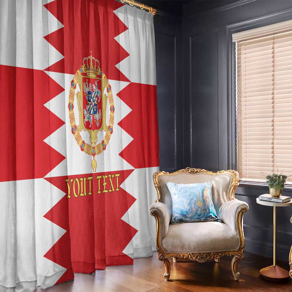Personalized Polish-Lithuanian Commonwealth Window Curtain Royal Coat Of Arms Style