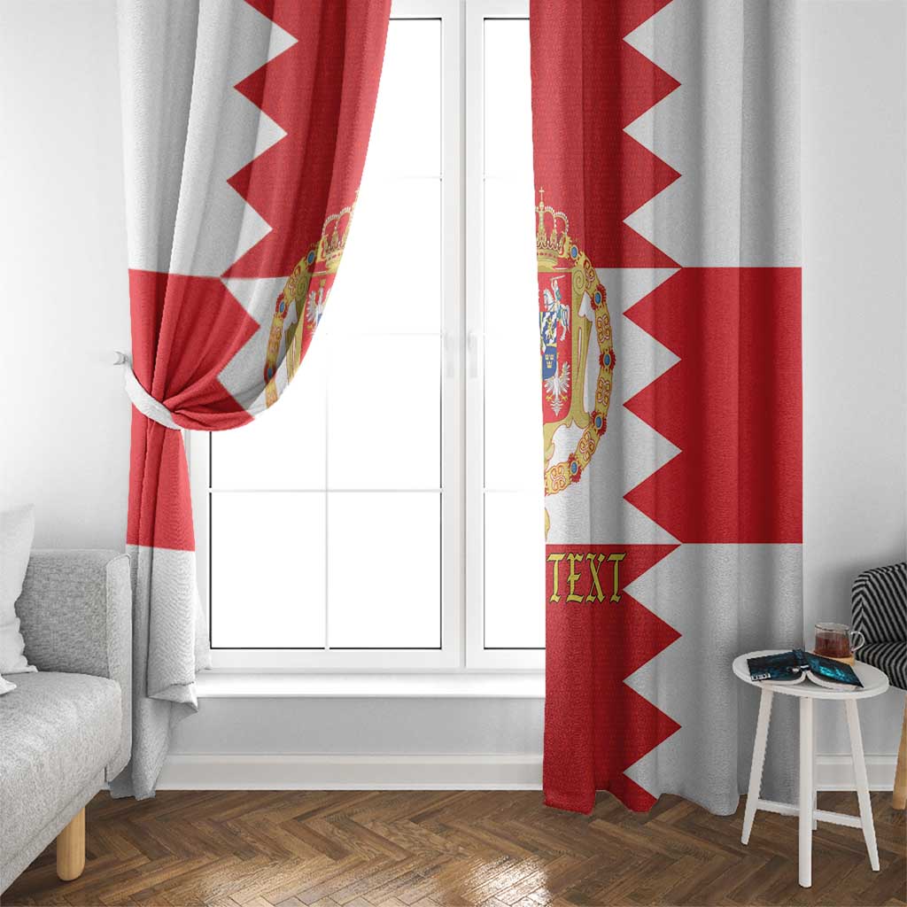 Personalized Polish-Lithuanian Commonwealth Window Curtain Royal Coat Of Arms Style