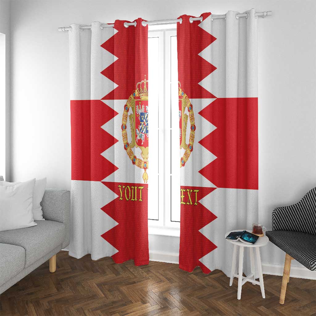 Personalized Polish-Lithuanian Commonwealth Window Curtain Royal Coat Of Arms Style