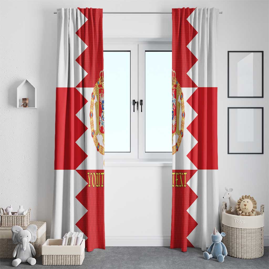 Personalized Polish-Lithuanian Commonwealth Window Curtain Royal Coat Of Arms Style