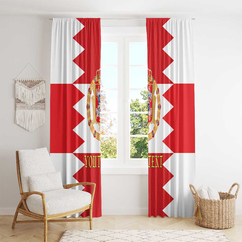 Personalized Polish-Lithuanian Commonwealth Window Curtain Royal Coat Of Arms Style