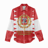 Personalized Polish-Lithuanian Commonwealth Women Casual Shirt Royal Coat Of Arms Style