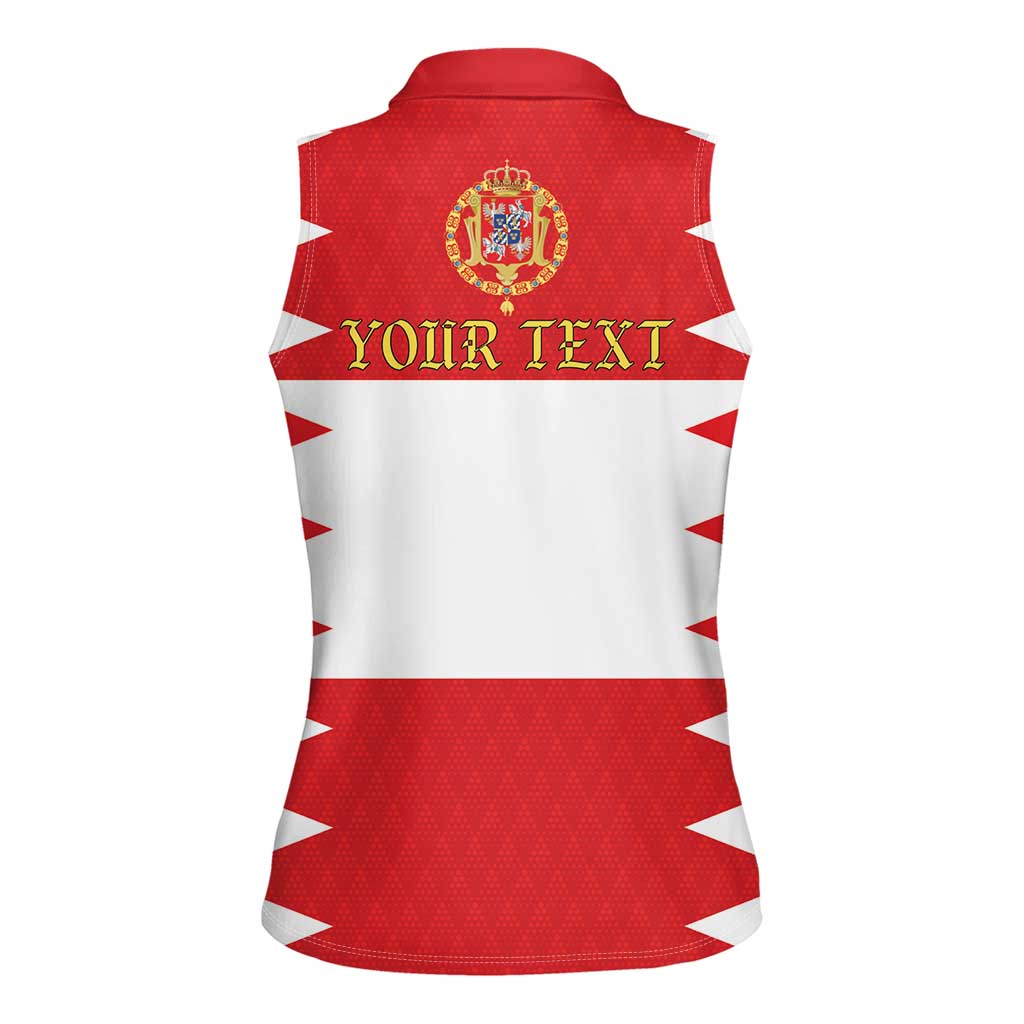 Personalized Polish-Lithuanian Commonwealth Women Sleeveless Polo Shirt Royal Coat Of Arms Style