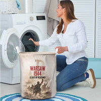 Polish Kotwica Warsaw Uprising 1944 Laundry Basket 63 Days of Resistance WWII
