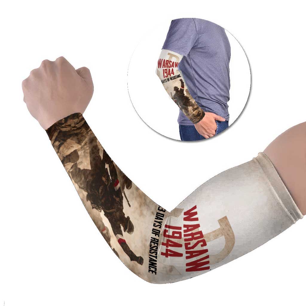 Polish Kotwica Warsaw Uprising 1944 Arm Sleeves 63 Days of Resistance WWII