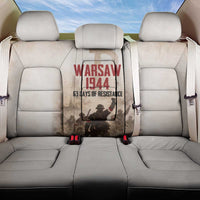 Polish Kotwica Warsaw Uprising 1944 Back Car Seat Cover 63 Days of Resistance WWII