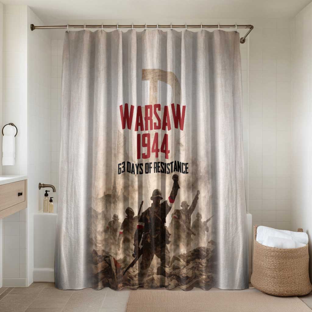 Polish Kotwica Warsaw Uprising 1944 Bathroom Set 63 Days of Resistance WWII