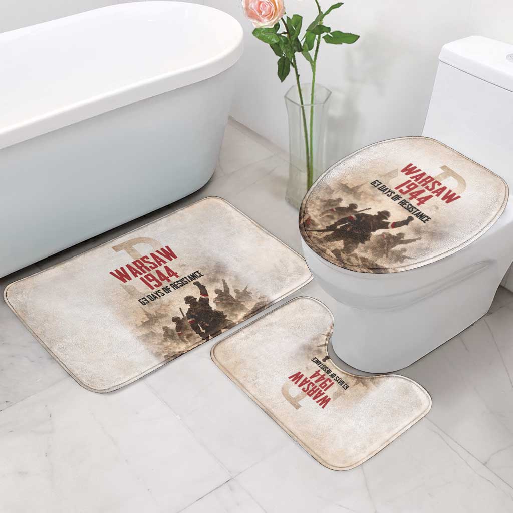 Polish Kotwica Warsaw Uprising 1944 Bathroom Set 63 Days of Resistance WWII