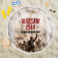 Polish Kotwica Warsaw Uprising 1944 Beach Blanket 63 Days of Resistance WWII