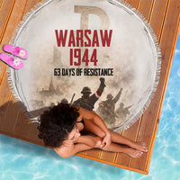 Polish Kotwica Warsaw Uprising 1944 Beach Blanket 63 Days of Resistance WWII