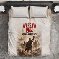 Polish Kotwica Warsaw Uprising 1944 Bedding Set 63 Days of Resistance WWII