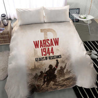 Polish Kotwica Warsaw Uprising 1944 Bedding Set 63 Days of Resistance WWII