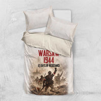 Polish Kotwica Warsaw Uprising 1944 Bedding Set 63 Days of Resistance WWII