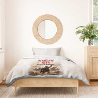 Polish Kotwica Warsaw Uprising 1944 Bedding Set 63 Days of Resistance WWII