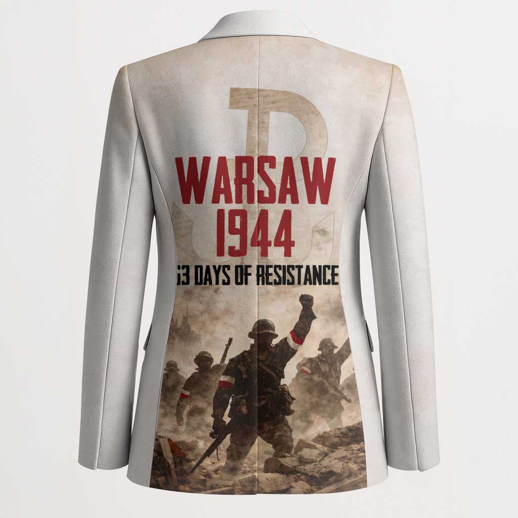 Polish Kotwica Warsaw Uprising 1944 Blazer 63 Days of Resistance WWII