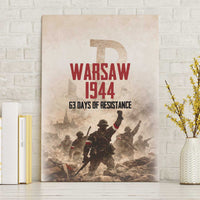 Polish Kotwica Warsaw Uprising 1944 Canvas Wall Art 63 Days of Resistance WWII