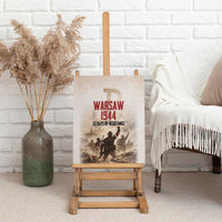 Polish Kotwica Warsaw Uprising 1944 Canvas Wall Art 63 Days of Resistance WWII