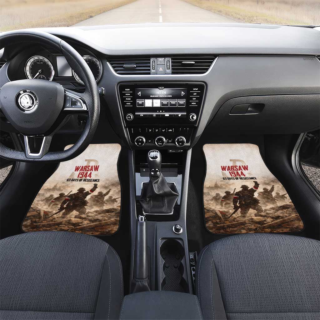 Polish Kotwica Warsaw Uprising 1944 Car Mats 63 Days of Resistance WWII