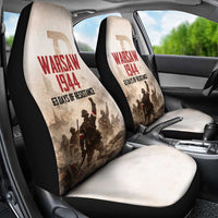 Polish Kotwica Warsaw Uprising 1944 Car Seat Cover 63 Days of Resistance WWII