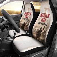 Polish Kotwica Warsaw Uprising 1944 Car Seat Cover 63 Days of Resistance WWII