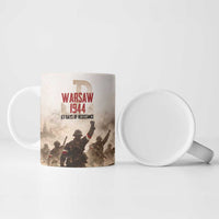 Polish Kotwica Warsaw Uprising 1944 Ceramic Mug 63 Days of Resistance WWII