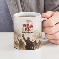 Polish Kotwica Warsaw Uprising 1944 Ceramic Mug 63 Days of Resistance WWII
