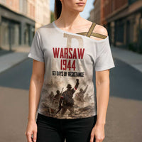 Polish Kotwica Warsaw Uprising 1944 Cross Shoulder Shirt 63 Days of Resistance WWII