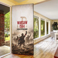 Polish Kotwica Warsaw Uprising 1944 Door Cover 63 Days of Resistance WWII