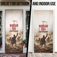 Polish Kotwica Warsaw Uprising 1944 Door Cover 63 Days of Resistance WWII