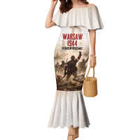 Polish Kotwica Warsaw Uprising 1944 Family Matching Mermaid Dress and Hawaiian Shirt 63 Days of Resistance WWII