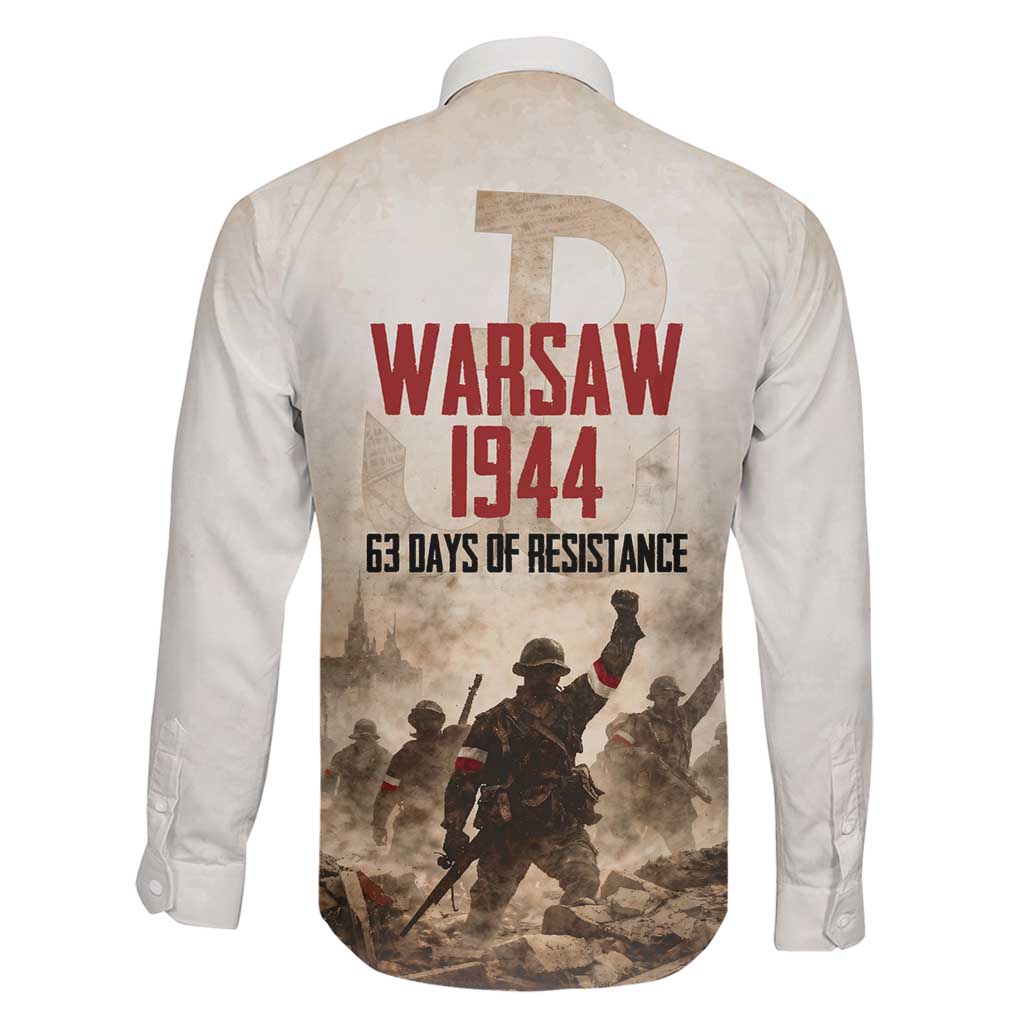 Polish Kotwica Warsaw Uprising 1944 Family Matching Puletasi and Hawaiian Shirt 63 Days of Resistance WWII