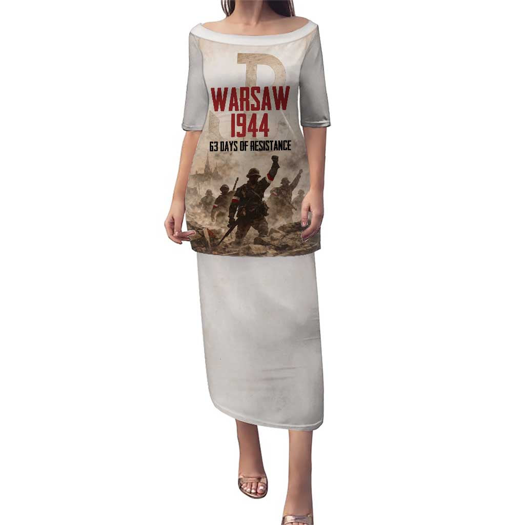 Polish Kotwica Warsaw Uprising 1944 Family Matching Puletasi and Hawaiian Shirt 63 Days of Resistance WWII