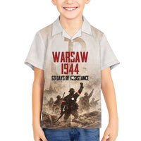 Polish Kotwica Warsaw Uprising 1944 Family Matching Summer Maxi Dress and Hawaiian Shirt 63 Days of Resistance WWII