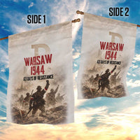 Polish Kotwica Warsaw Uprising 1944 Garden Flag 63 Days of Resistance WWII