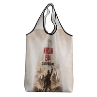 Polish Kotwica Warsaw Uprising 1944 Grocery Bag 63 Days of Resistance WWII