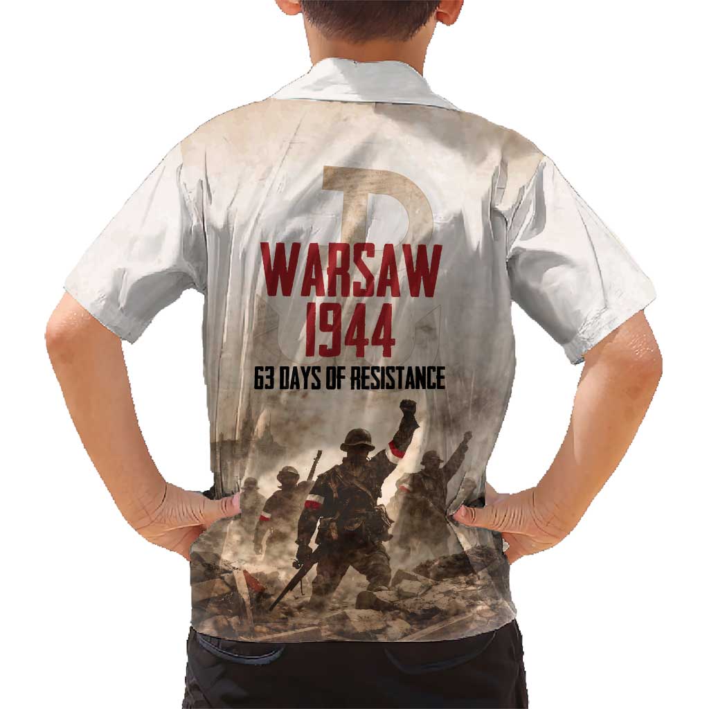 Polish Kotwica Warsaw Uprising 1944 Hawaiian Shirt 63 Days of Resistance WWII