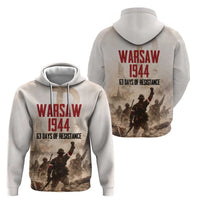Polish Kotwica Warsaw Uprising 1944 Hoodie 63 Days of Resistance WWII