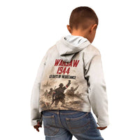 Polish Kotwica Warsaw Uprising 1944 Kid Hoodie 63 Days of Resistance WWII
