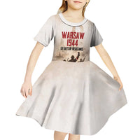 Polish Kotwica Warsaw Uprising 1944 Kid Short Sleeve Dress 63 Days of Resistance WWII