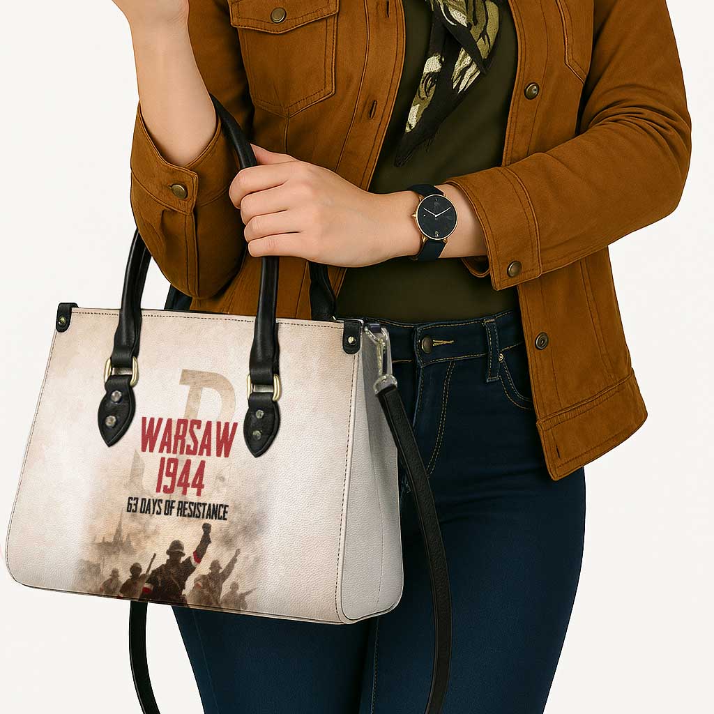 Polish Kotwica Warsaw Uprising 1944 Leather Bag 63 Days of Resistance WWII